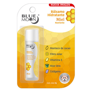 BALSAMO HIDRATANTE MIEL BLUE MOON 4 GR 1 PIEZA