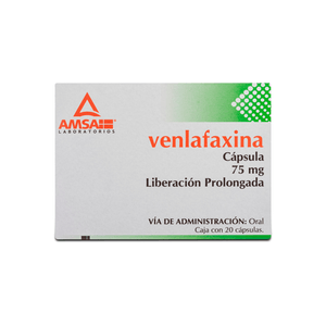 VENLAFAXINA 75 MG 20 CAPSULAS LIBERACION PROLONGADA
