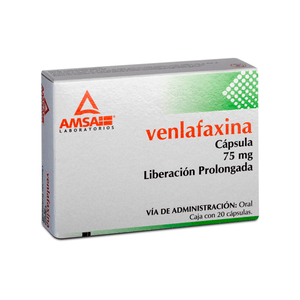VENLAFAXINA 75 MG 20 CAPSULAS LIBERACION PROLONGADA