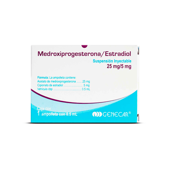 Medroxiprogesterona estradiol solucion inyectable sin jeringa 1