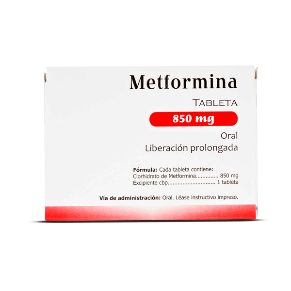 Metformina 850 Mg Tabletas Liberacion Prolongada Farmacias Similares® Tienda Online 8619