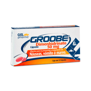 DIMENHIDRINATO 50 MG 12 CAPSULAS