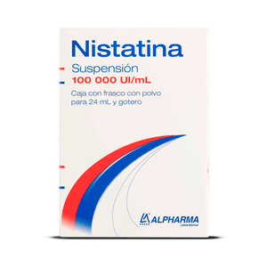 NISTATINA 100000UI POLVO PARA SUSPENSION 24 ML 1 PIEZA