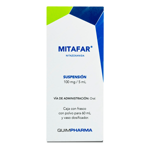 NITAZOXANIDA 1200MG SUSPENSION 60 ML 1 PIEZA