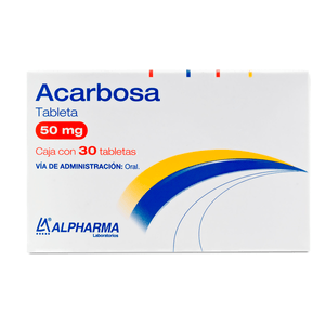 ACARBOSA 50 MG 30 TABLETAS