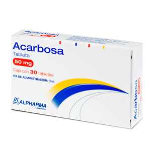 ACARBOSA 50 MG 30 TABLETAS