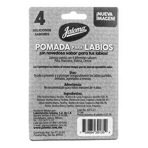 POMADA PARA LABIOS BLISTER 1 PIEZA