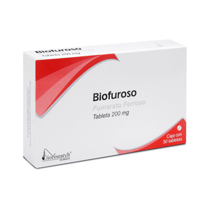 FUMARATO FERROSO 200 MG 50 COMPRIMIDOS