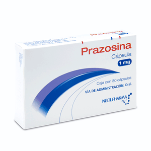 PRAZOSINA 1 MG 30 CAPSULAS
