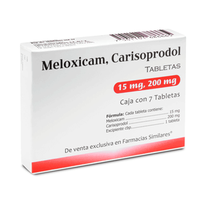 CARISOPRODOL / MELOXICAM 200MG/15MG 7 TABLETAS