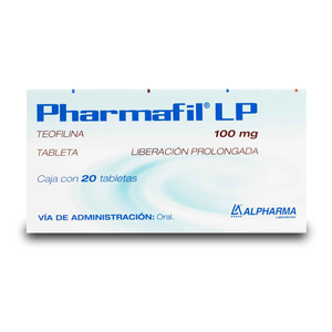 TEOFILINA 100 MG 20 TABLETAS LIBERACION PROLONGADA