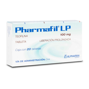 TEOFILINA 100 MG 20 TABLETAS LIBERACION PROLONGADA