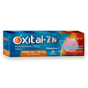 ACIDO ASCORBICO / ZINC 1000/10MG 10 TABLETAS EFERVESCENTES