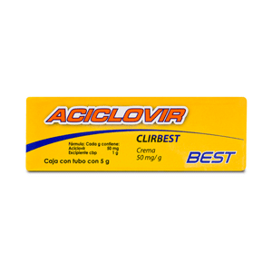 ACICLOVIR 50MG/1GR CREMA 5 GR 1 PIEZA