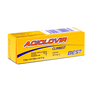 ACICLOVIR 50MG/1GR CREMA 5 GR 1 PIEZA