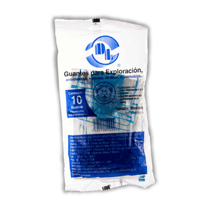 GUANTES EXPLORACION MEDIANOS 5 PARES