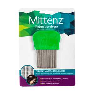 PEINE PARA PIOJOS Y LIENDRES ACERO INOXIDABLE 1 PIEZA