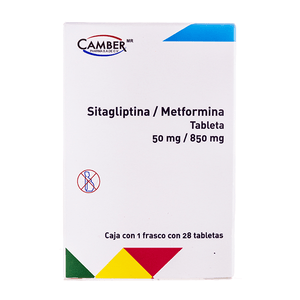 METFORMINA / SITAGLIPTINA  850/50MG 28 COMPRIMIDOS