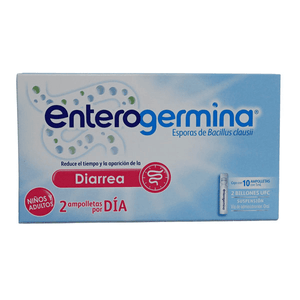 ESPORAS BACILLUS CLAUSII 2 BILLONES 10 AMPOLLETAS ENTEROGERMINA