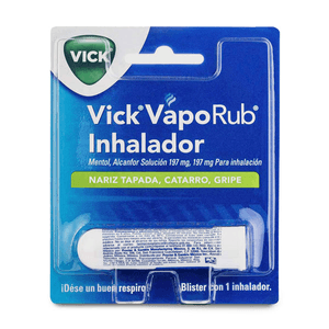 ALCANFOR / MENTOL / 197/197MG INHALADOR 1 PIEZA
