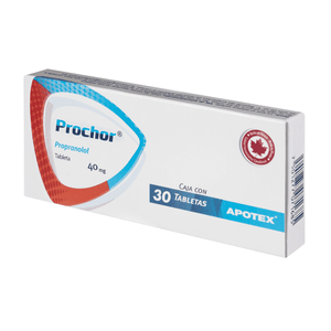 PROPRANOLOL 40 MG 30 TABLETAS