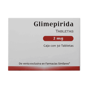 GLIMEPIRIDA 2 MG 30 TABLETAS