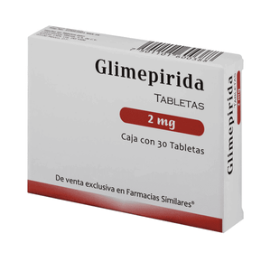 GLIMEPIRIDA 2 MG 30 TABLETAS