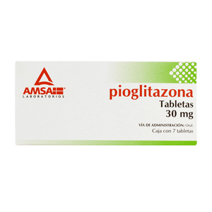 PIOGLITAZONA 30 MG 7 TABLETAS
