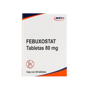 FEBUXOSTAT 80MG 28 TABLETAS