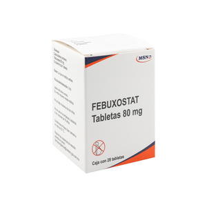 FEBUXOSTAT 80MG 28 TABLETAS