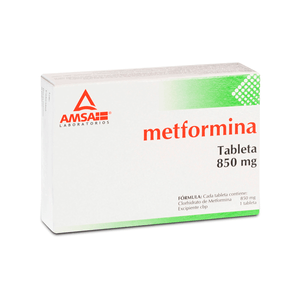 METFORMINA 850 MG 30 TABLETAS