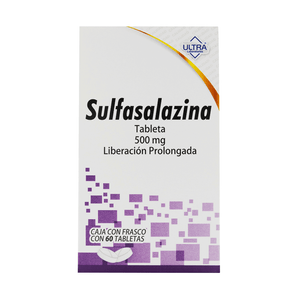 SULFASALAZINA 500MG LIBERACION PROLONGADA 60 TABLETAS