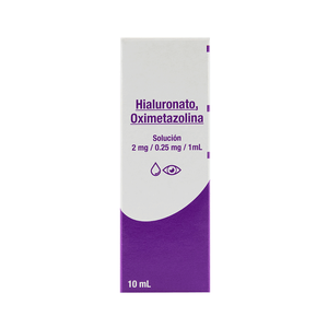 HIALURONATO/OXIMETAZOLINA 2MG/0.25MG SOLUCION OFTALMICA 10ML