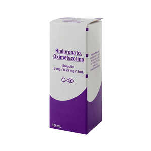 HIALURONATO/OXIMETAZOLINA 2MG/0.25MG SOLUCION OFTALMICA 10ML