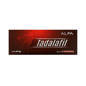 TADALAFIL 20 MG 4 TABLETAS