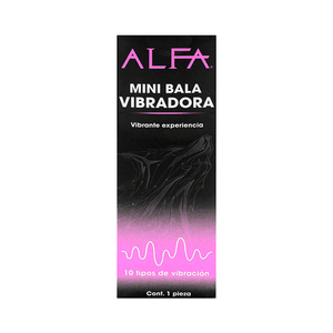 MINI BALA VIBRADORA DAMA / CABALLERO ALFA 1 PIEZA