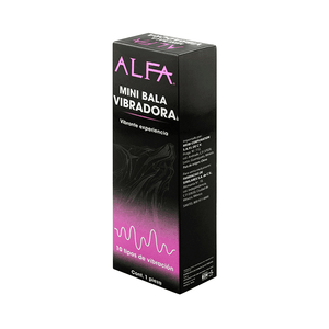 MINI BALA VIBRADORA DAMA / CABALLERO ALFA 1 PIEZA