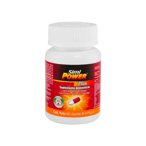 SIMIPOWER PLUS VITAMINAS / MINERALES / ARGININA 60 CAPSULAS