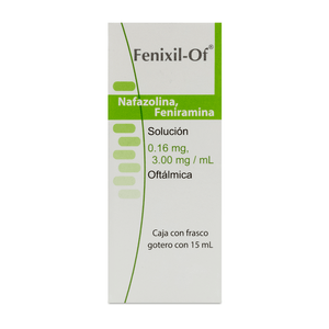 NAFAZOLINA / FENIRAMINA SOLUCION OFTALMICA 15 ML 1 PIEZA