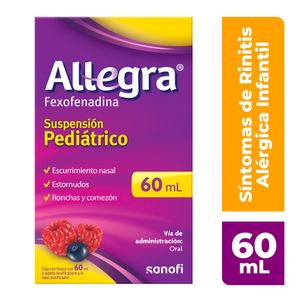 FEXOFENADINA 600MG/100ML 1 SUSPENSIÓN 60 ML ALLEGRA