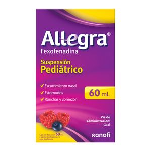 FEXOFENADINA 600MG/100ML 1 SUSPENSIÓN 60 ML ALLEGRA