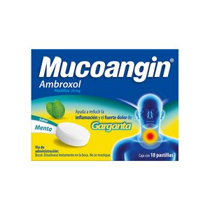 AMBROXOL 20 MG 18 PASTILLAS MUCOANGIN