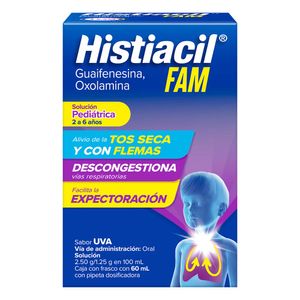 GUAIFENESINA / OXOLAMINA JARABE PEDIATRICO HISTIACIL 60 ML 1 SOLUCION