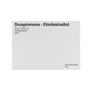 DROSPIRENONA / ETINILESTRADIOL 3/0.02MG 28 TABLETAS