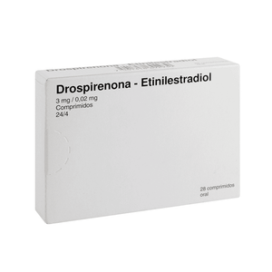 DROSPIRENONA / ETINILESTRADIOL 3/0.02MG 28 TABLETAS